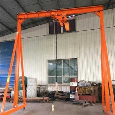 체인 호이스트가 있는 알루미늄 조절식 갠트리 크레인