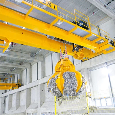 폐기물 재활용 오버 헤드 크레인